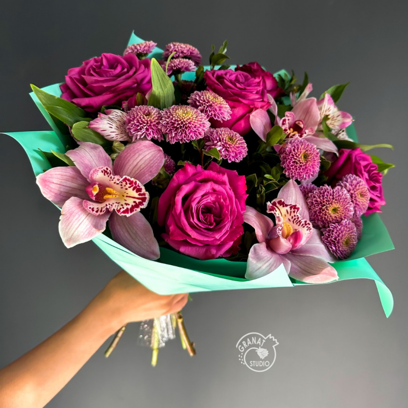 Сборный букет «Вишневый сорбет» 1