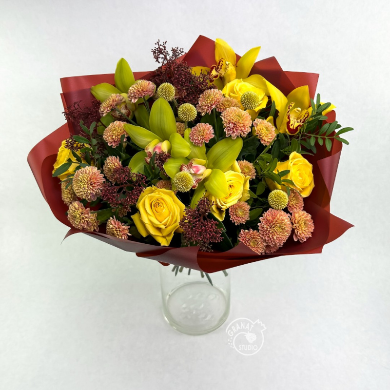 Сборный букет «Осенний багрянец»