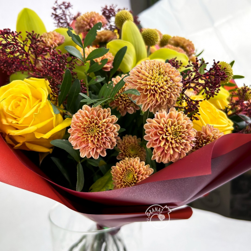 Сборный букет «Осенний багрянец» 2
