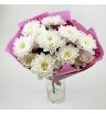 Букет из 3 белых хризантем