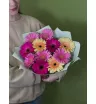 Букет из 11 разноцветных гербер 2