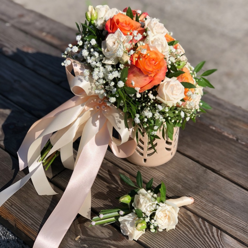 БУКЕТ НЕВЕСТЫ «КОРАЛЛ» 1