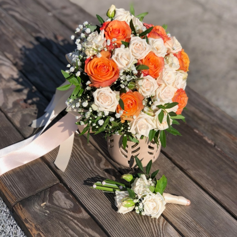 БУКЕТ НЕВЕСТЫ «КОРАЛЛ»