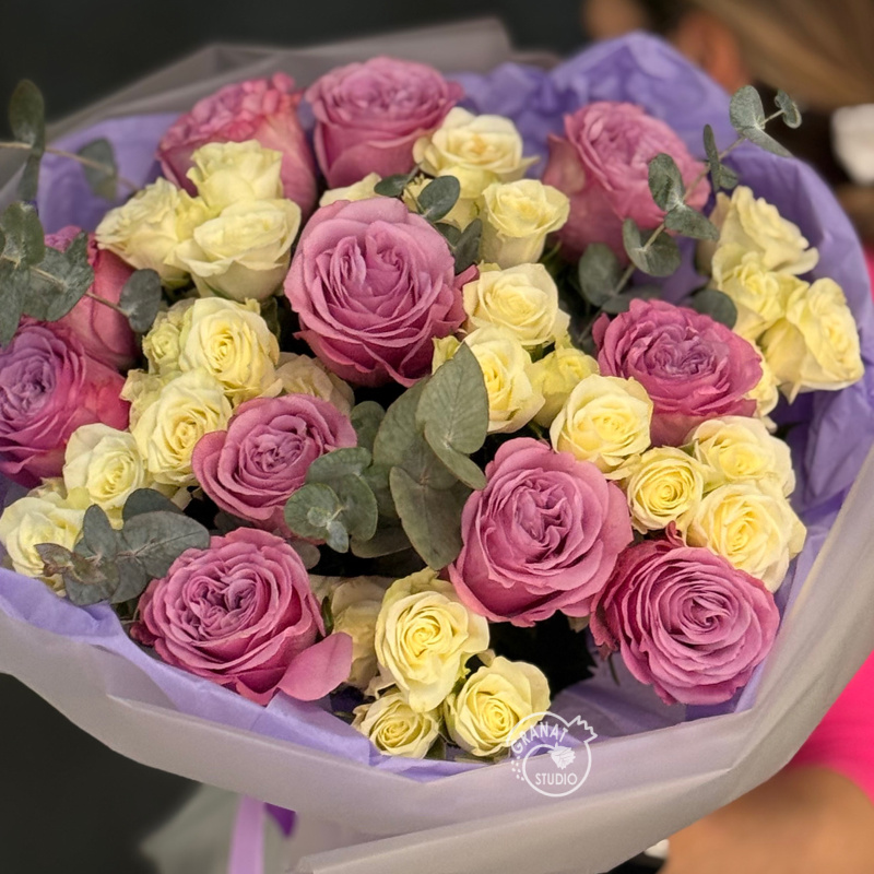 Нежное облако роз